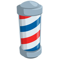 Barber Pole Emoji in Messenger