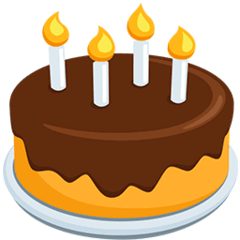 Birthday Cake Emoji in Messenger