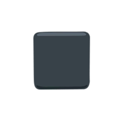 Cuadrado negro mediano pequeño Emoji Messenger