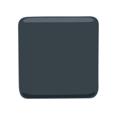 Quadrato medio nero Emoji Messenger