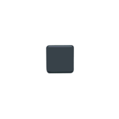 Black Small Square Emoji in Messenger