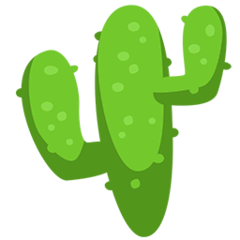 Cactus Emoji in Messenger