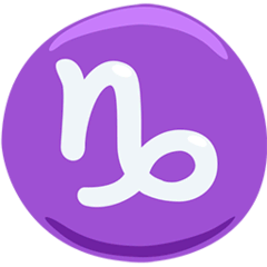 ♑ Capricorne Zodiaque Emoji in Messenger