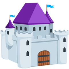 Europäisches Schloss Emoji Messenger