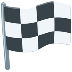 Bandiera a scacchi Emoji Messenger