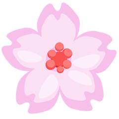 Cherry Blossom Emoji in Messenger
