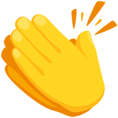 Mãos aplaudindo Emoji Messenger