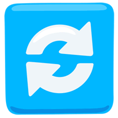 🔃 Bouton avec flèches verticales tournant dans le sens horaire Emoji in Messenger