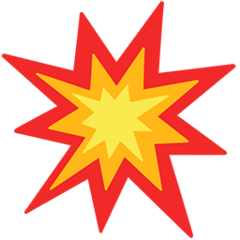 💥 Explosion Emoji auf Messenger