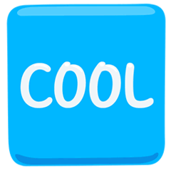 🆒 Simbolo con parola inglese “Cool” Emoji su Messenger