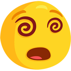 Benommenes Gesicht Emoji Messenger