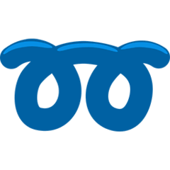 ➿ Double Curly Loop Emoji in Messenger
