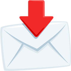 📩 Envelope com seta Emoji nos Messenger