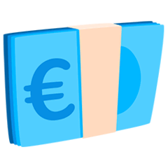 Banconote in euro Emoji Messenger