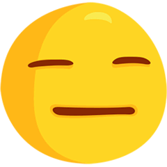 😑 Ausdrucksloses Gesicht Emoji auf Messenger