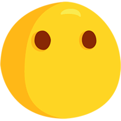 😶 Gesicht ohne Mund Emoji auf Messenger