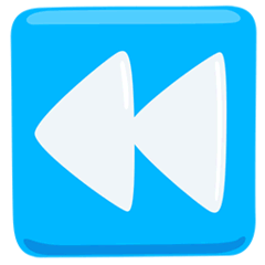 Símbolo de rebobinar Emoji Messenger