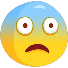 Fearful Face Emoji in Messenger
