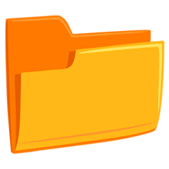 📁 File Folder Emoji in Messenger