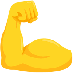 💪 Bíceps flexionado Emoji en Messenger