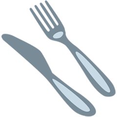 Cuchillo y tenedor Emoji Messenger