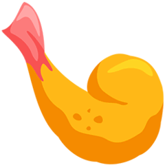 🍤 Crevette frite Emoji in Messenger