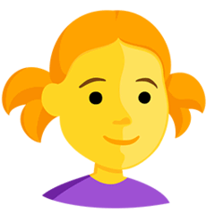 Mädchen Emoji Messenger