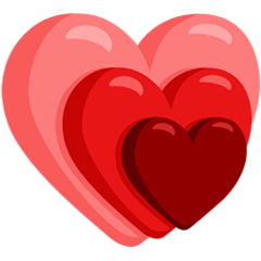 Corazón creciente Emoji Messenger