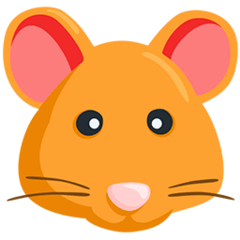 Tête de hamster Émoji Messenger