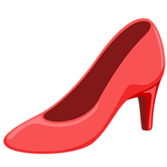 High-heeled Shoe Emoji in Messenger
