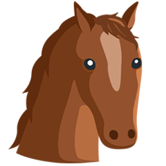 Horse Face Emoji in Messenger