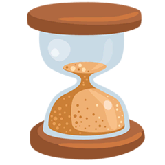 Hourglass Done Emoji in Messenger