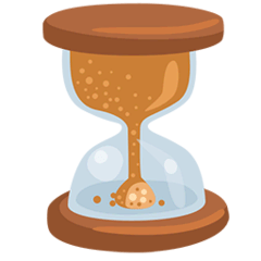 ⏳ Reloj de arena con la arena cayendo Emoji en Messenger