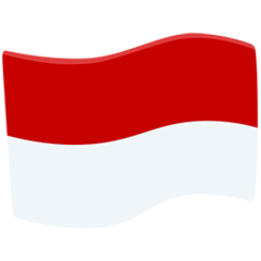 Bandera de Indonesia Emoji Messenger