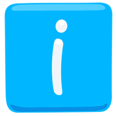 ℹ️ Piktogramm für Informationen Emoji auf Messenger