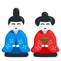 Japanische Puppen Emoji Messenger
