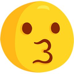 Küssendes Gesicht Emoji Messenger