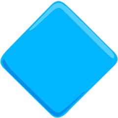 Large Blue Diamond Emoji in Messenger
