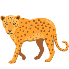 Леопард Эмодзи в Messenger