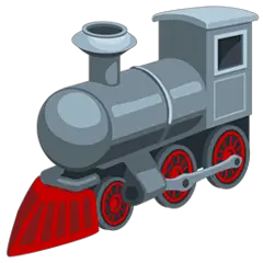 Locomotive à vapeur Émoji Messenger