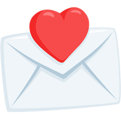 💌 Liebesbrief Emoji auf Messenger