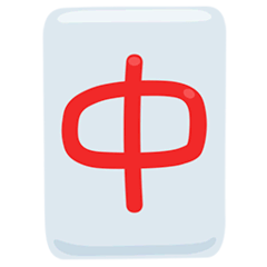 🀄 Tessera del mahjong con ideogramma del drago rosso Emoji su Messenger