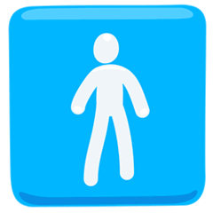 Simbolo con immagine stilizzata di uomo Emoji Messenger