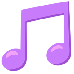 🎵 Musiknote Emoji auf Messenger