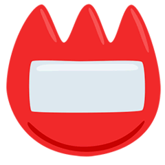 Placa de identificación Emoji Messenger