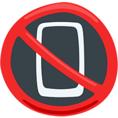 📵 Téléphones portables interdits Emoji in Messenger