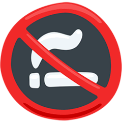 Simbolo vietato fumare on Messenger