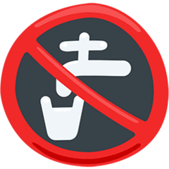 🚱 Agua no potable Emoji en Messenger