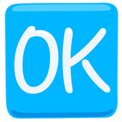 OK Button Emoji in Messenger