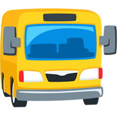Autobús acercándose Emoji Messenger